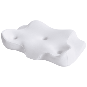 Neck Pillow, Relieving Pain In The Neck And Shoulders, Ergonomic Memory Foam Bed Pillow (Option: Grey 442)