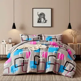 3pieces Comforter Set Queen Comforterx1 Pillowcasex2 Extremely Diverse Styles (Option: ChaoYue19038)